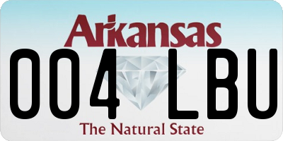 AR license plate 004LBU