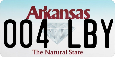 AR license plate 004LBY