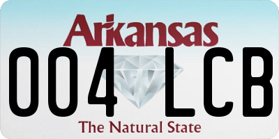 AR license plate 004LCB
