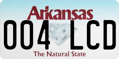AR license plate 004LCD