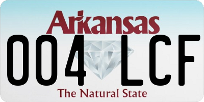 AR license plate 004LCF