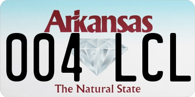 AR license plate 004LCL