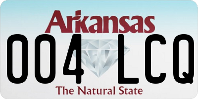 AR license plate 004LCQ