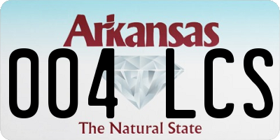 AR license plate 004LCS