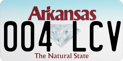 AR license plate 004LCV