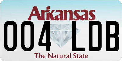 AR license plate 004LDB