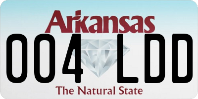 AR license plate 004LDD