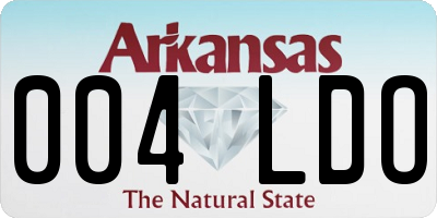 AR license plate 004LDO