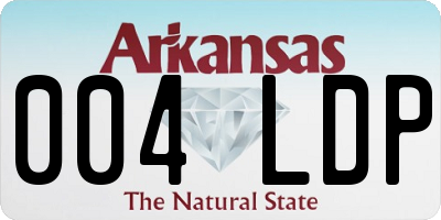 AR license plate 004LDP