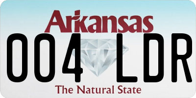 AR license plate 004LDR