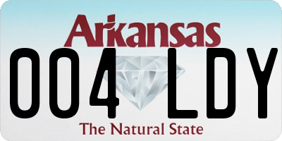 AR license plate 004LDY