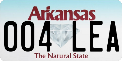 AR license plate 004LEA