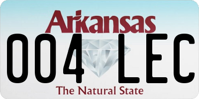 AR license plate 004LEC