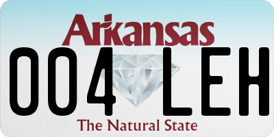 AR license plate 004LEH