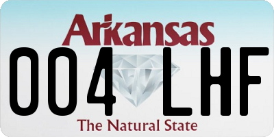 AR license plate 004LHF