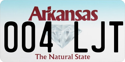 AR license plate 004LJT