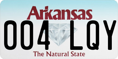 AR license plate 004LQY