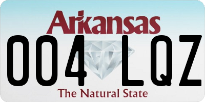 AR license plate 004LQZ