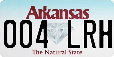 AR license plate 004LRH