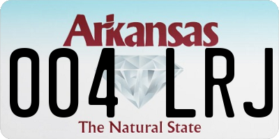 AR license plate 004LRJ