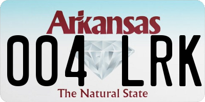 AR license plate 004LRK