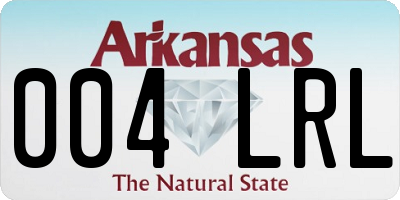AR license plate 004LRL