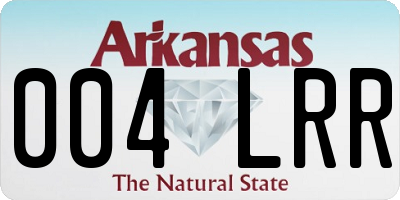 AR license plate 004LRR