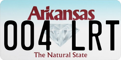 AR license plate 004LRT