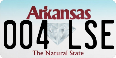 AR license plate 004LSE