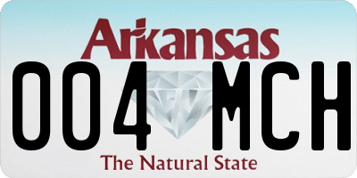 AR license plate 004MCH