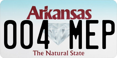 AR license plate 004MEP