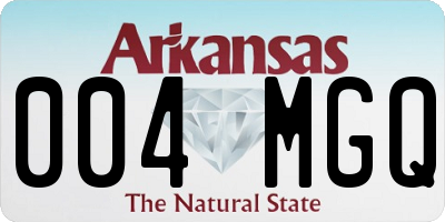AR license plate 004MGQ