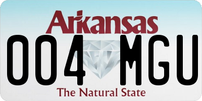 AR license plate 004MGU