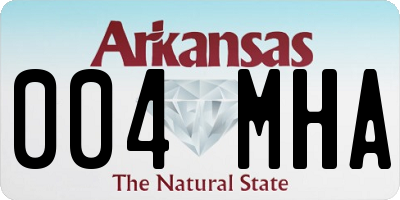 AR license plate 004MHA
