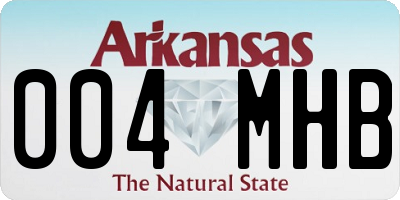 AR license plate 004MHB