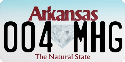 AR license plate 004MHG
