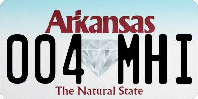 AR license plate 004MHI