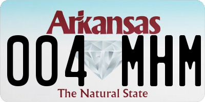 AR license plate 004MHM