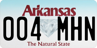AR license plate 004MHN