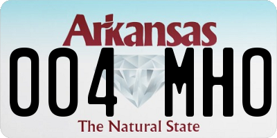 AR license plate 004MHO