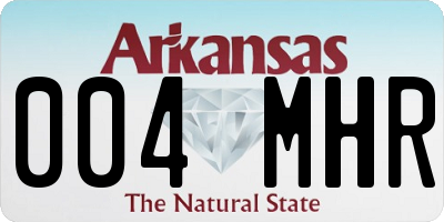 AR license plate 004MHR