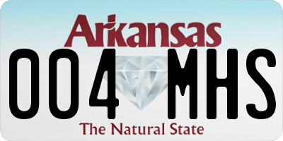 AR license plate 004MHS