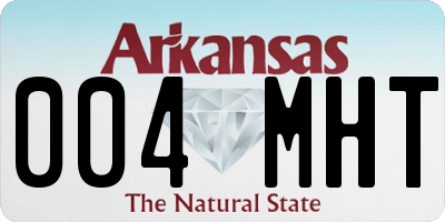 AR license plate 004MHT
