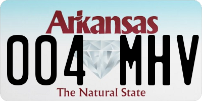 AR license plate 004MHV