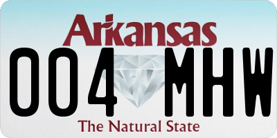 AR license plate 004MHW