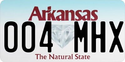 AR license plate 004MHX