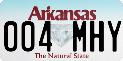 AR license plate 004MHY