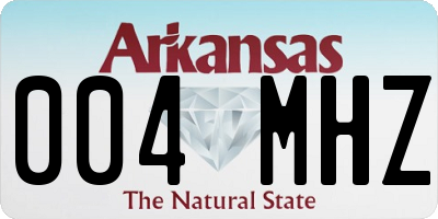 AR license plate 004MHZ