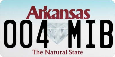 AR license plate 004MIB
