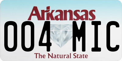 AR license plate 004MIC